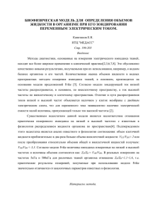 биофизическая модель для определения объемов