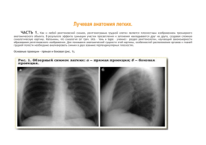 Лучевая анатомия легких
