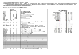 Электрический интерфейс микроконтроллера ATmega16