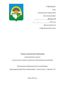 ТЭО СТОx - Инвестиции и инвестиционные проекты