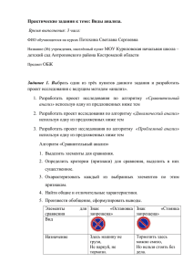 Виды анализа Потехина СС - Образование Костромской области