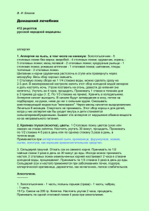 В. И. Благов Домашний лечебник 412 рецептов русской