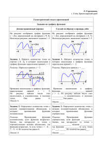 Л. Сердюкова, Геометрический смысл производной Задания по графику функции Демонстрационный вариант