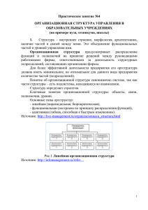 Рис. 12 Организационная структура управления