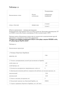 Таблица 1.1 Наименование станка Индекс исполнения