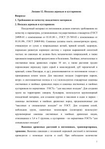 Лекция 12. Посадка деревьев и кустарников Вопросы: 2. Посадка деревьев и кустарников