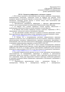 Приложение № 14 к Инструкции о финансовой отчетности FINREP на индивидуальном
