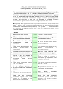 Смысло-жизненные ориентации - Melnikova.21417s02.edusite.ru