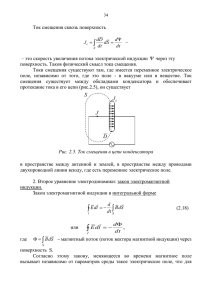 Ток смещения сквозь поверхность