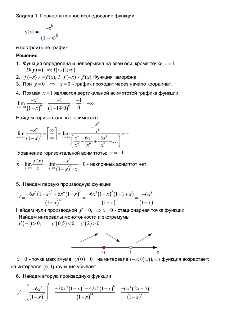 Полное исследование функции. Проведите исследование функции и постройте её график. Полное исследование функции и ее график. Провести полное исследование функции. Провести полное исследование функции и построить ее график.