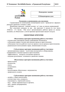 IV Чемпионат  WorldSkills Russia   в Чувашской Республике 2015