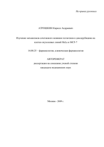 На правах рукописи  АТРОШКИН Кирилл Андреевич