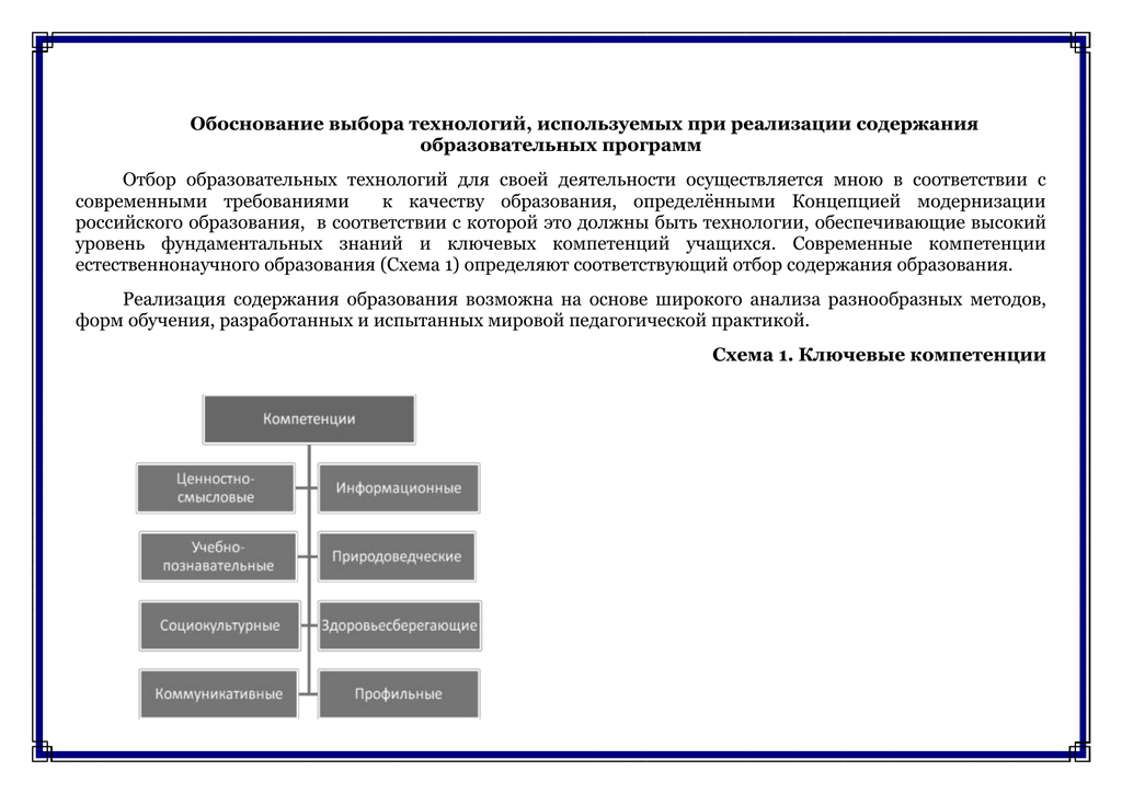 Единое содержание образования рабочие программы