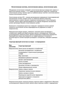 Логистическая система, логистические звенья - 2-l.ru