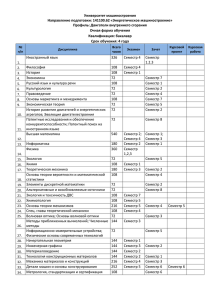 Университет машиностроения Направление подготовки: 141100.62 «Энергетическое машиностроение» Профиль: Двигатели внутреннего сгорания