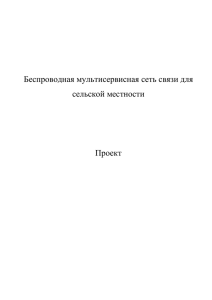 Проект беспроводной мультисервисной сети связи - i