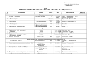 Утверждаю: Директора МС(К)ОШ VIII вида Е. В. Брюханова