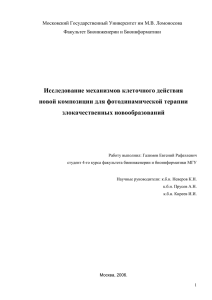 Курсовая работа-2006: Исследование механизмов