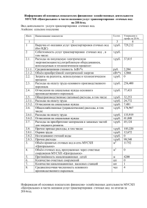 транспортировки сточных вод на 2014год.