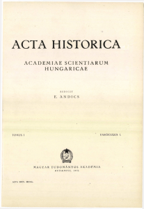 acta historica - REAL-J