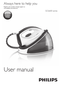User manual Always here to help you GC6600 series