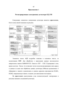 Приложение Регистрирующая электроника детектора ОД-3М