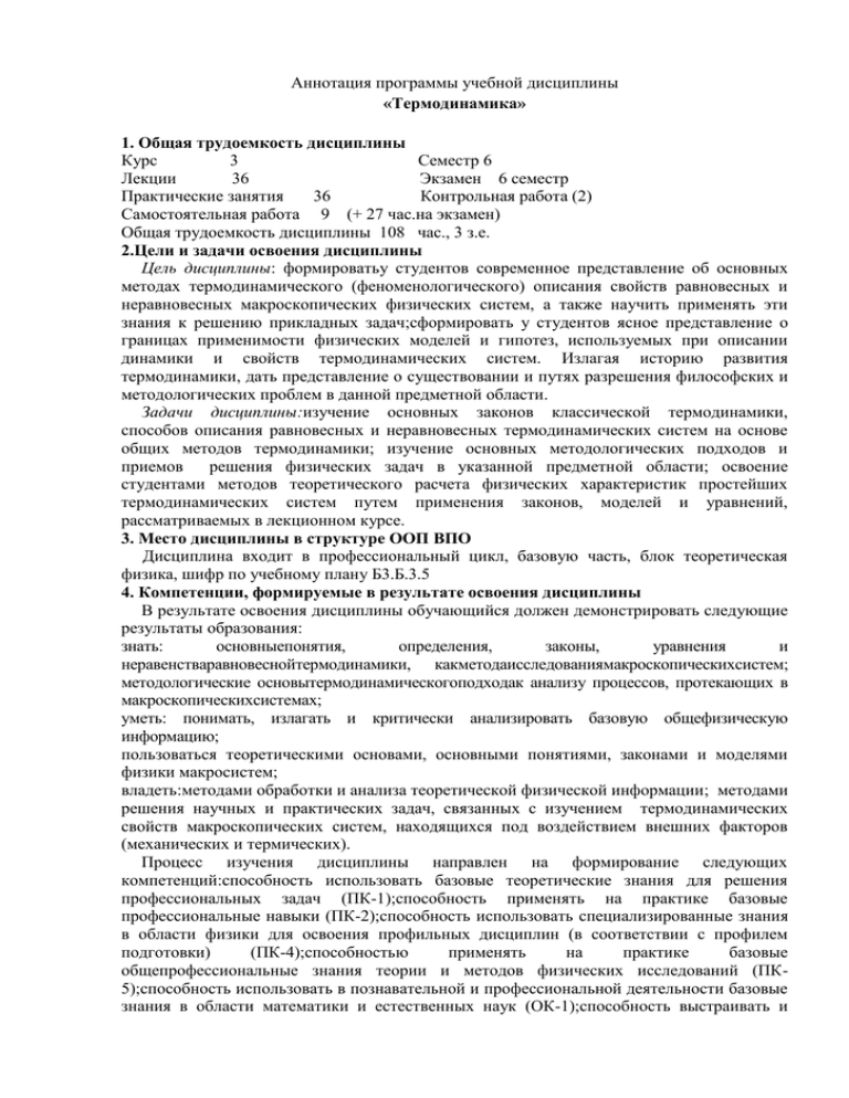 Аннотацией дисциплины. Аннотация к программе дополнительного образования русский язык.