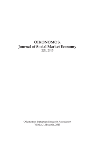 OIKONOMOS Journal of Social Market Economy 2