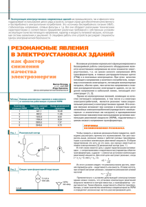 резонансные явления в электроустановках зданий