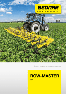 row-master - BEDNAR Farm machinery