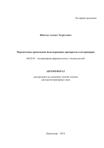 На правах рукописи Шантыз Азамат Хазретович Перспективы