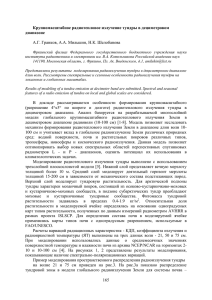 165 Крупномасштабное радиотепловое излучение тундры в