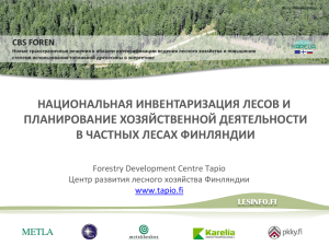 национальная инвентаризация лесов и планирование