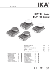 IKA® RH basic IKA® RH digital