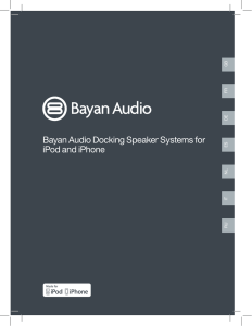 Bayan Audio Docking Speaker Systems for iPod and iPhone