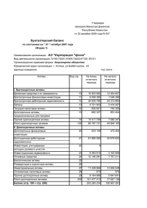 Наименование организации АО "Корпорация "Цесна" Бухгалтерск