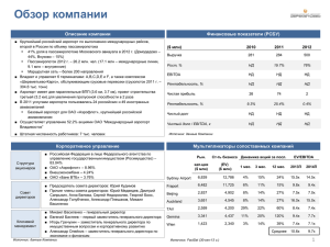 Обзор компании