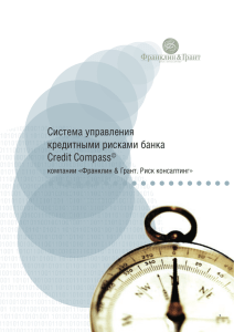 Система управления кредитными рисками банка Credit Compass©