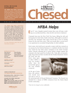HFBA Helps - Hebrew Free Burial Association