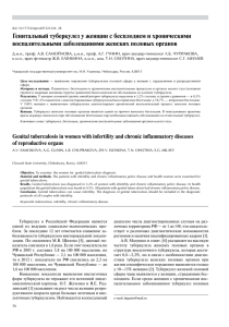 Генитальный туберкулез у женщин с бесплодием и хроническими