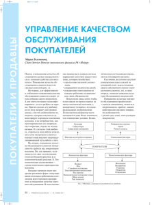 Управление качеством обслуживания покупателей