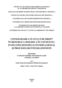consolidarea statului de drept în republica moldova în contextul