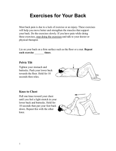 Упражнения для спины - Health Information Translations