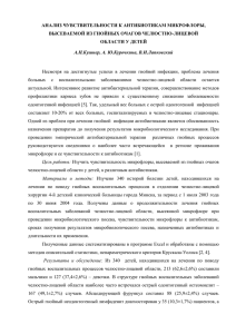 В созданной нами выборке наиболее часто встречался диагноз