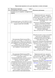 типовых договоров об осуществлении технологического