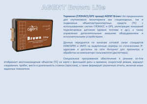 Терминал (ГЛОНАСС/GPS трекер) AGENT Brown Lite предназначен для