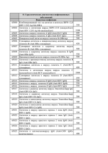 8. Серологическая диагностика инфекционных заболеваний