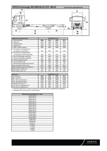 Eurocargo ML100E18,22 (/P) удлиненное шасси