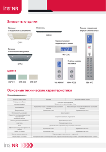 Элементы отделки цвета Основные технические характеристики