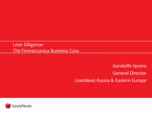 Finmeccanica Business Case
